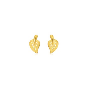 999.9 Gold Leaf Earrings | Chow Sang Sang Jewellery eShop