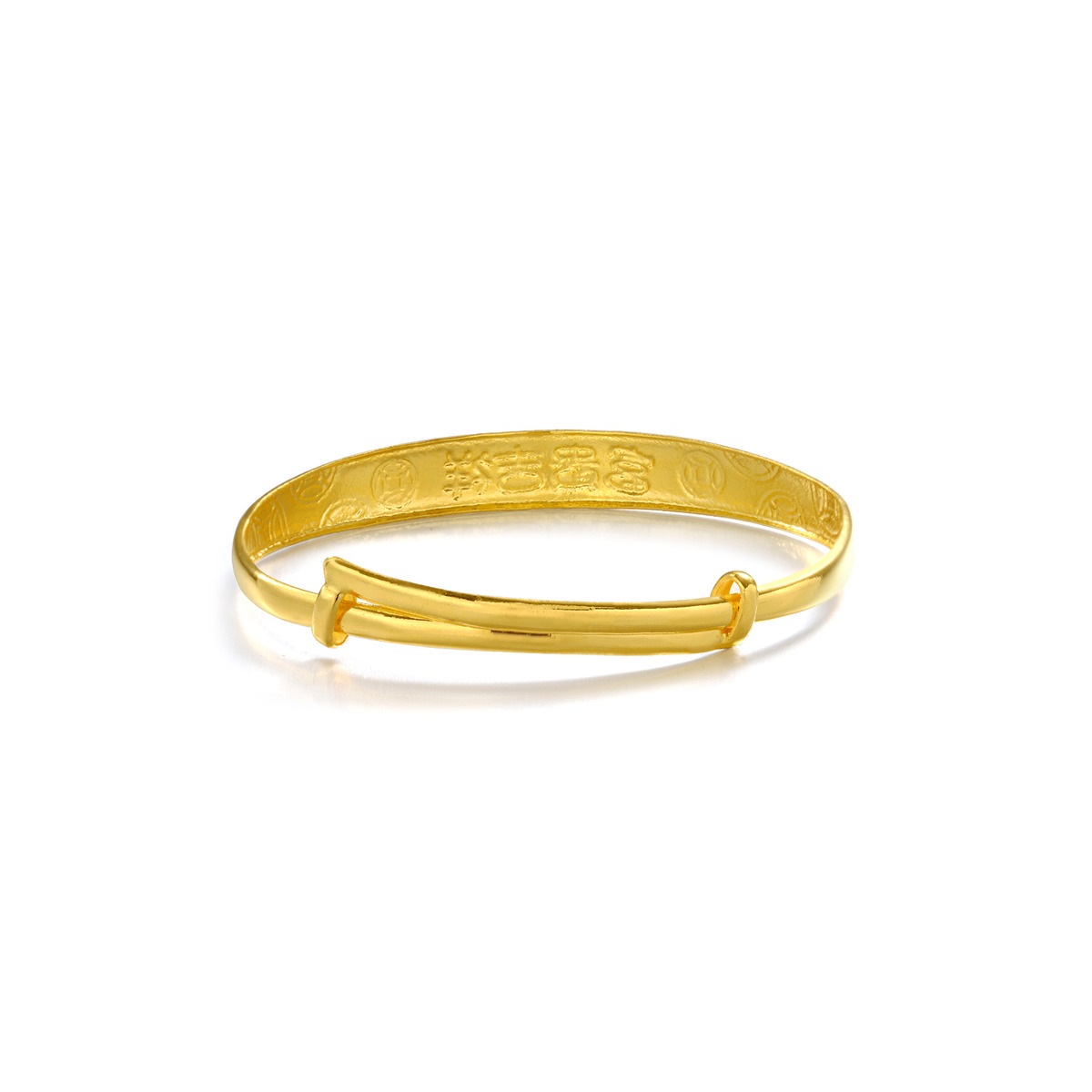 999 9 Gold Prosperity Baby Bangle Chow Sang Jewellery E Loading Zoom