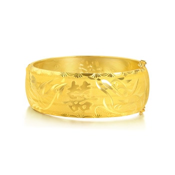 999.9 Gold Bangle | 84751K(~0.883 tael) | Chow Sang Sang