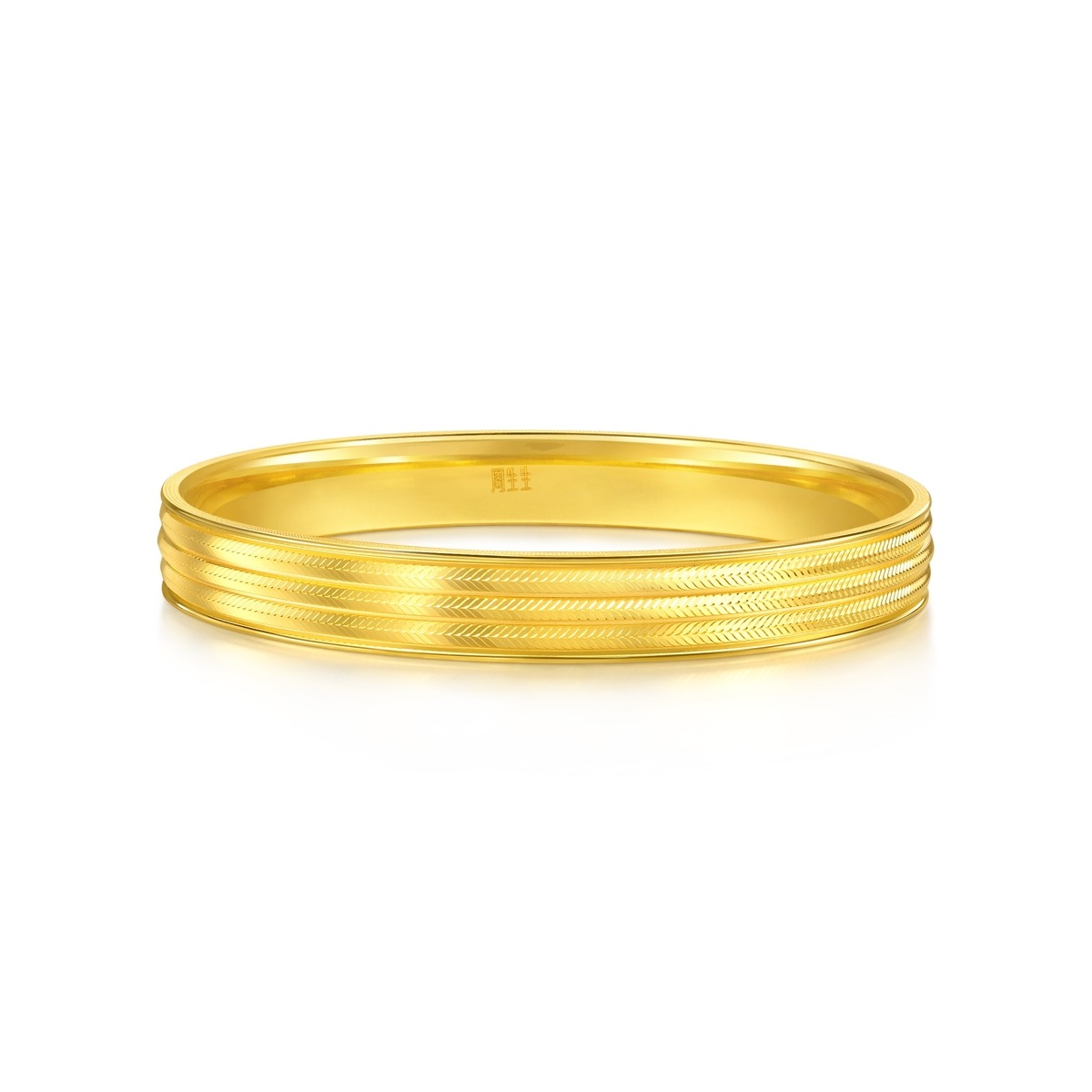 Mirror Gold Gold Bangle K Tael Chow Sang Sang