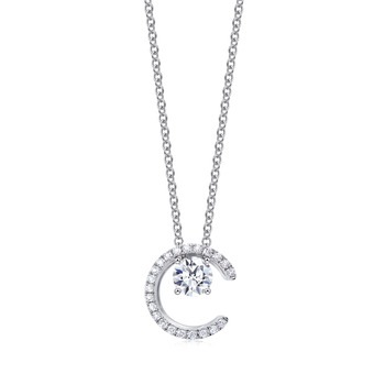 'Iconic' 18K White Gold Diamond Necklace