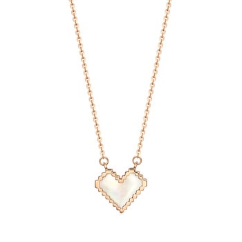 Minty Collection 18K Gold (Red) Heart Necklace