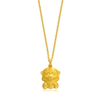 'New Year & Chinese Zodiac' 999.9 Gold Monkey Zodiac Pendant