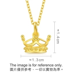 999.9 Gold Pendant | 89030P(1 cm/~0.073 tael) | Chow Sang