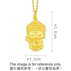 'Belief' 999.9 Gold Medicine Buddha Pendant