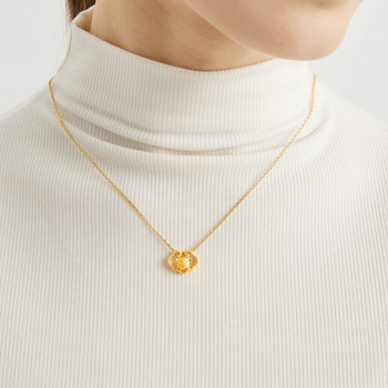 Chinese Gifting Collection - 'Belief' 999.9 Gold Ox Pendant