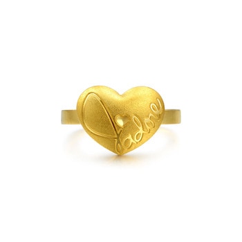 yellow heart 6点まとめ売り 999.9 Gold J'adore Ring | 81010R(~0.128 tael) | Chow Sang