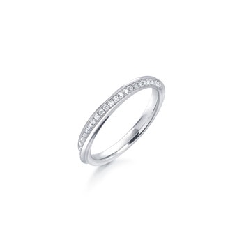Promessa 18K White Gold Diamond Ring