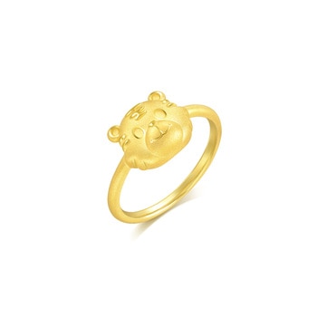 PetChat 999.9 Gold tiger Ring
