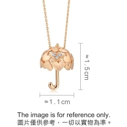 18K Rose Gold Diamond Necklace