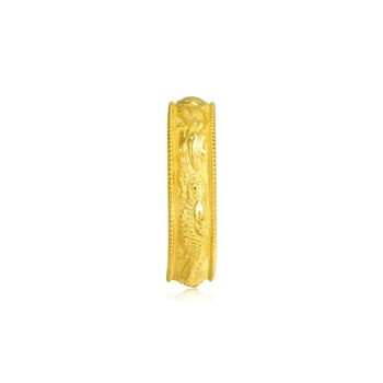 999.9 Gold Dragon and Phoenix Ring | 09149R(~0.154 tael