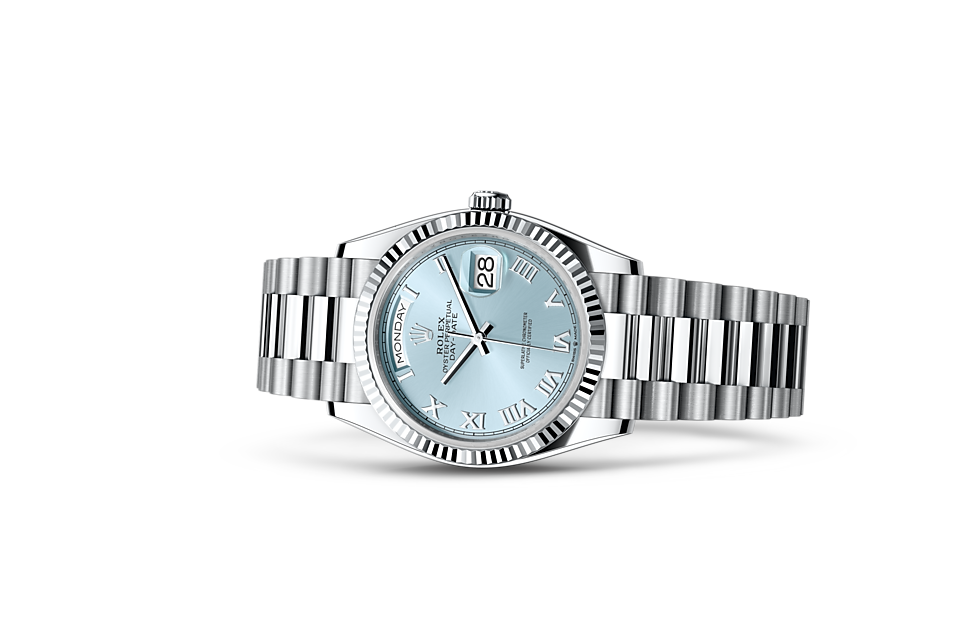 Rolex Day Date in Platinum M128236 0008 Chow Sang Sang Jewellery