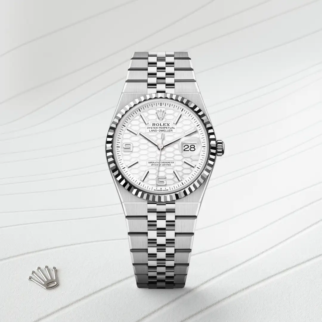 Rolex Land-Dweller 36 Oystersteel and white gold, M127234-0001