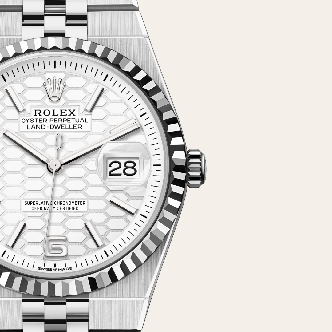Rolex Land-Dweller 36 Oystersteel and white gold, M127234-0001