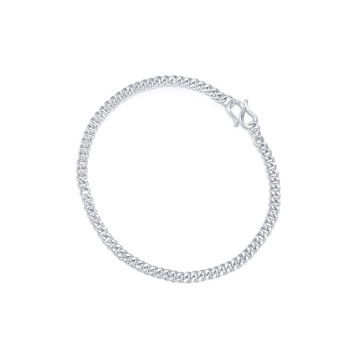 Machinery Chain 990 Platinum Bracelet - 09223B | Chow Sang Sang Jewellery