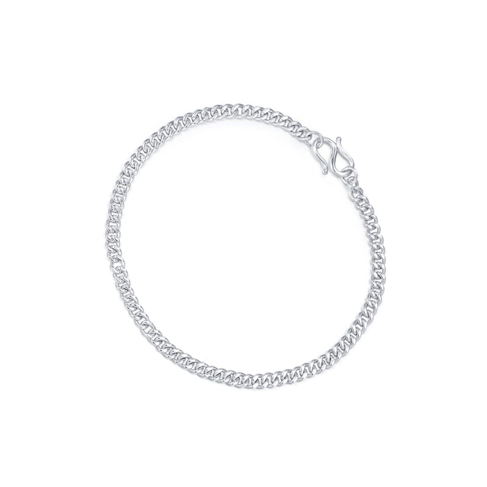 足鉑金 手鍊 | 周生生珠寶 | 機織素鍊 | 09223B - 1