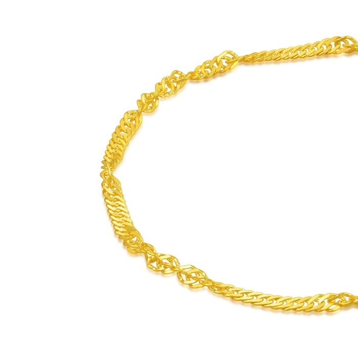 999.9 Gold Bracelet | 09240B(17 cm/~0.100 tael) | Chow Sang
