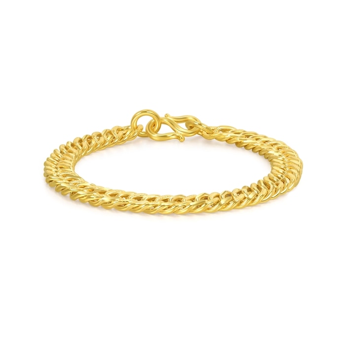 【送料&関税込】Patou Brass Bracelet 999.9 Gold Bracelet | 09280B(19 cm/~1.031 tael) | Chow Sang