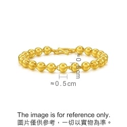 【送料&関税込】Patou Brass Bracelet 999.9 Gold Bracelet | 25781B(17 cm/~0.178 tael) | Chow Sang