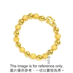 【gold】S925 saikoro bracelet (B42) 999.9 Gold Bracelet | 28352B(19 cm/~0.619 tael) | Chow Sang