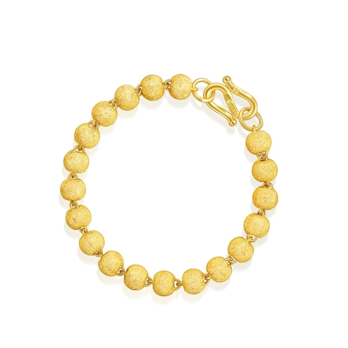 999.9黃金 手鍊 | 周生生珠寶 | 機織素鍊 | 09466B - 1