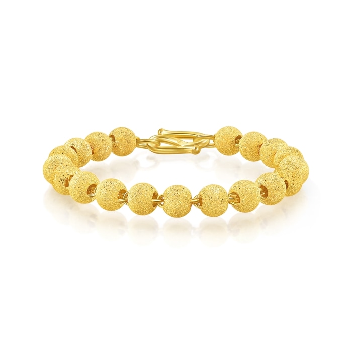 999.9黃金 手鍊 | 周生生珠寶 | 機織素鍊 | 09466B - 4