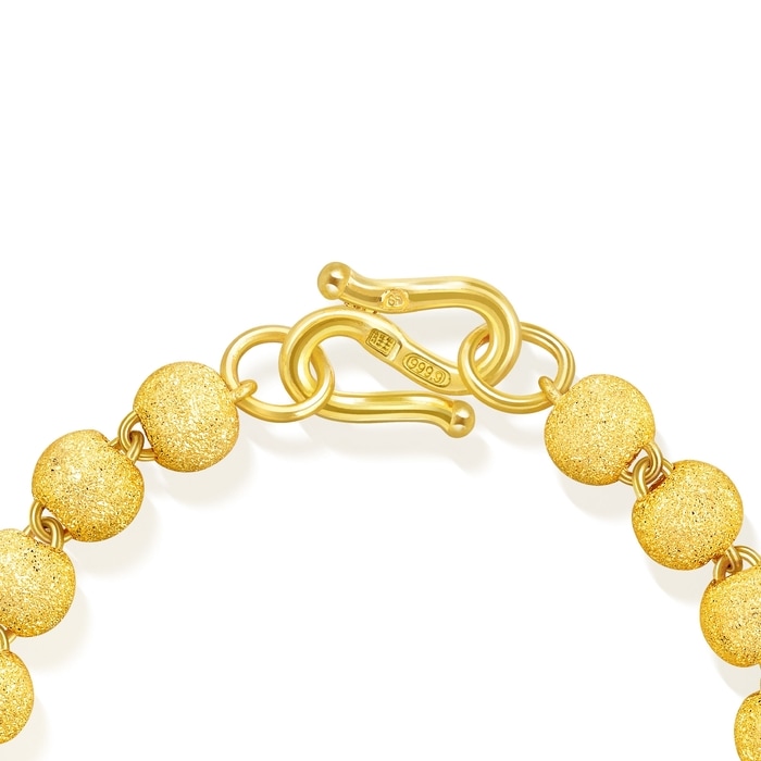 999.9黃金 手鍊 | 周生生珠寶 | 機織素鍊 | 09466B - 6