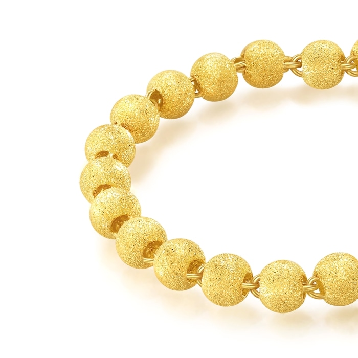 999.9黃金 手鍊 | 周生生珠寶 | 機織素鍊 | 09466B - 5