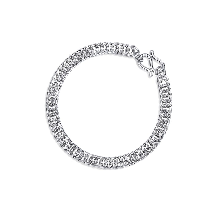 足鉑金 手鍊 | 周生生珠寶 | 機織素鍊 | 09487B - 1