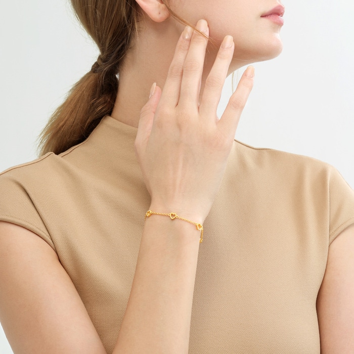 Solid Gold Bracelet | Chow Sang Sang Jewellery | Essence | 14677B - 3