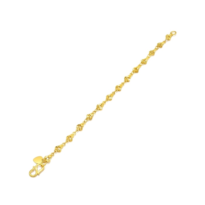 Essence - 999.9 Gold Bracelet | 18606B(17 cm/~0.144 tael