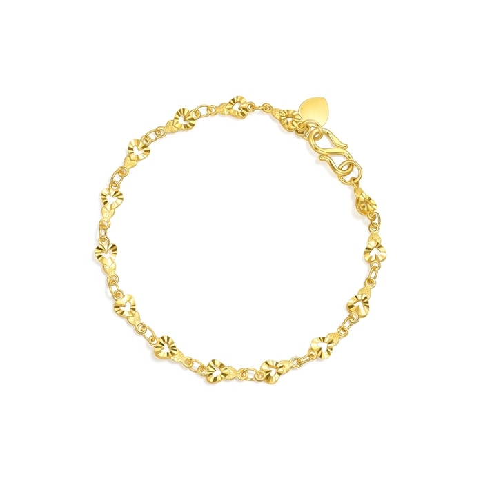 999.9 Gold Bracelet | 18606B(17 cm/~0.151 tael) | Chow Sang