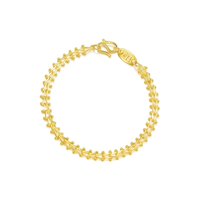 999.9 Gold Bracelet | 21001B(17 cm/~0.237 tael) | Chow Sang