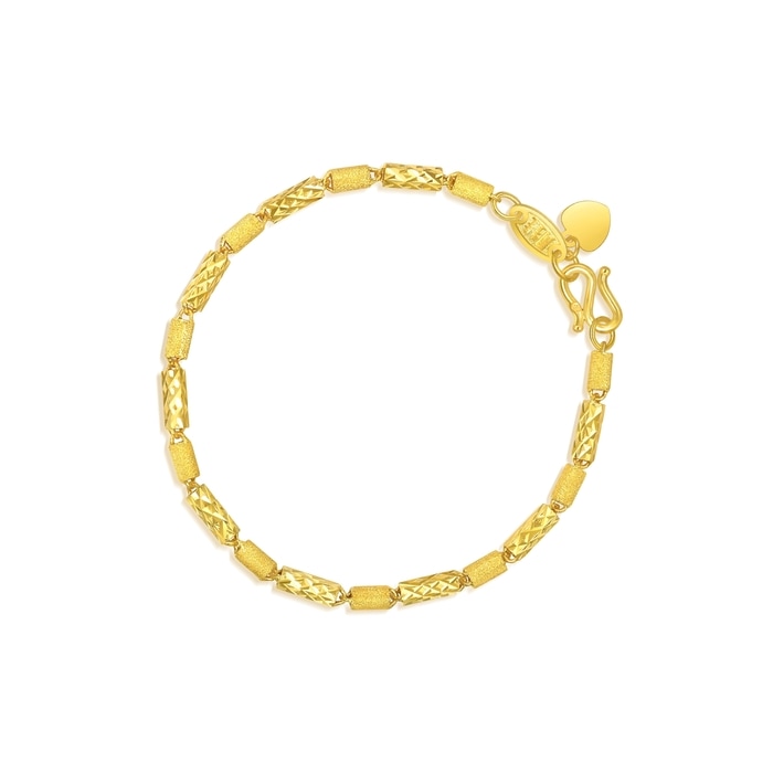 【送料&関税込】Patou Brass Bracelet 999.9 Gold Bracelet | 25781B(17 cm/~0.178 tael) | Chow Sang