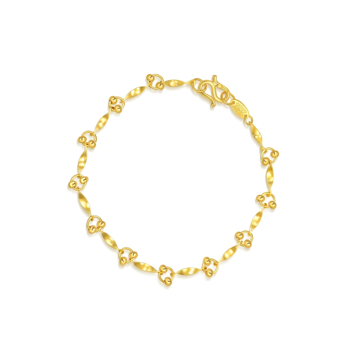 999.9 Gold Bracelet | 25784B(17 cm/~0.107 tael) | Chow Sang