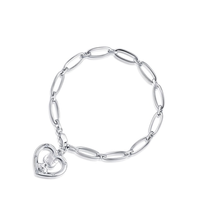 18K白色黄金 手鍊 | 周生生珠寶 | 37765B - 1