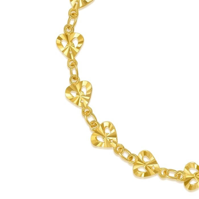 金のわらじ 999.9 MITSUMASA GOLD Chinese Wedding Collection - 'Floral' 999.9 Gold Ring