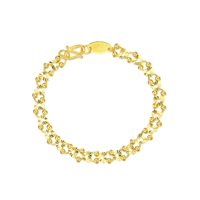 999.9 Gold Bracelet | 40222B(17 cm/~0.220 tael) | Chow Sang