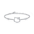 Hello Kitty' 18K White Gold Diamond Bracelet