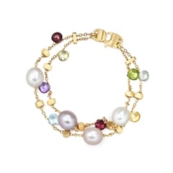 'Paradise' 18K Yellow Gold Freshwater Pearl Bracelet