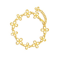 'Floral' 999.9 Gold Bracelet