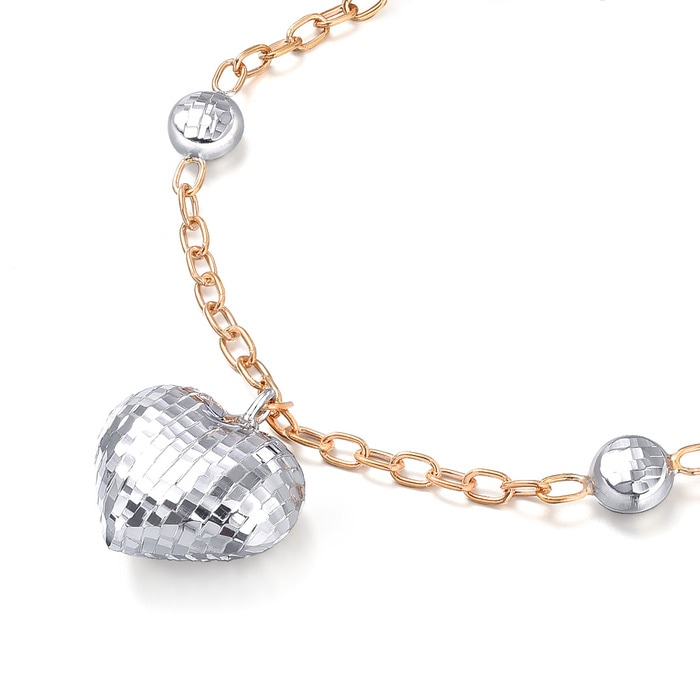 18K紅白分色黃金 手鍊 | 周生生珠寶 | 70559B - 2