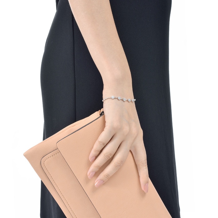 18K白色黄金 手鍊 | 周生生珠寶 | Happy Floret 「幸福花語」 | 71154B - 3