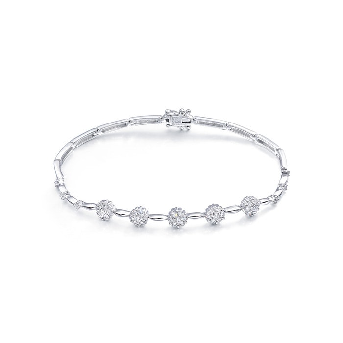 18K白色黄金 手鍊 | 周生生珠寶 | Happy Floret 「幸福花語」 | 71154B - 1