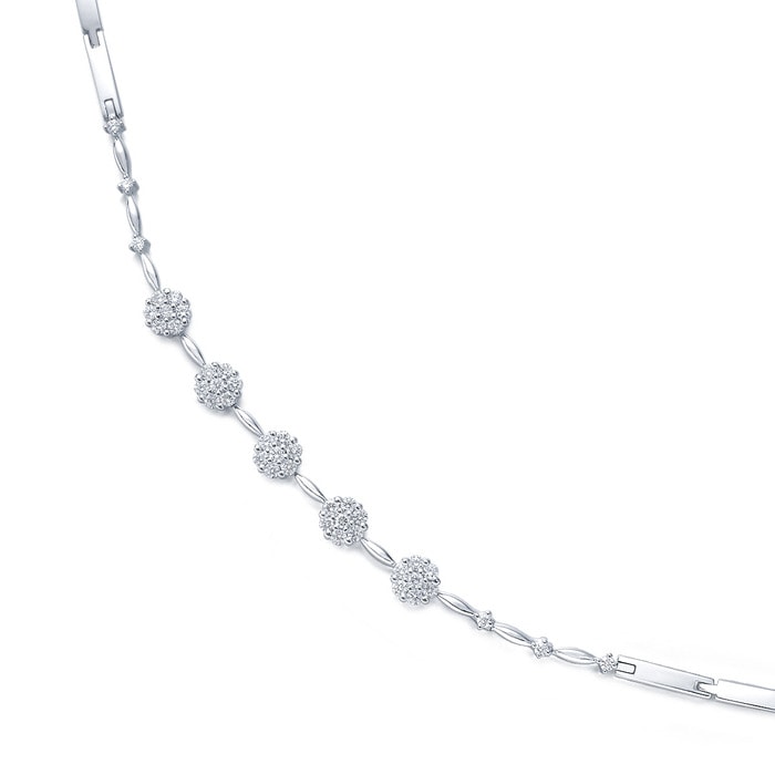 18K白色黄金 手鍊 | 周生生珠寶 | Happy Floret 「幸福花語」 | 71154B - 4