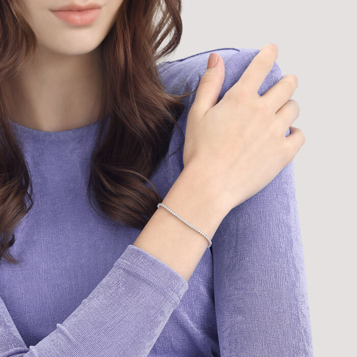 18K White Gold Bracelet | Chow Sang Sang Jewellery | Diamond Symphony | 71751B - 3