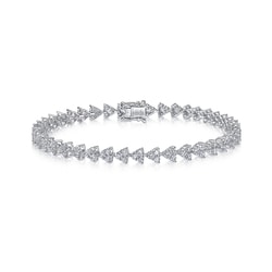 「永恆之頌」18K白色黃金鑽石手鍊