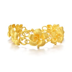 「花悅連理」999.9黃金手鍊