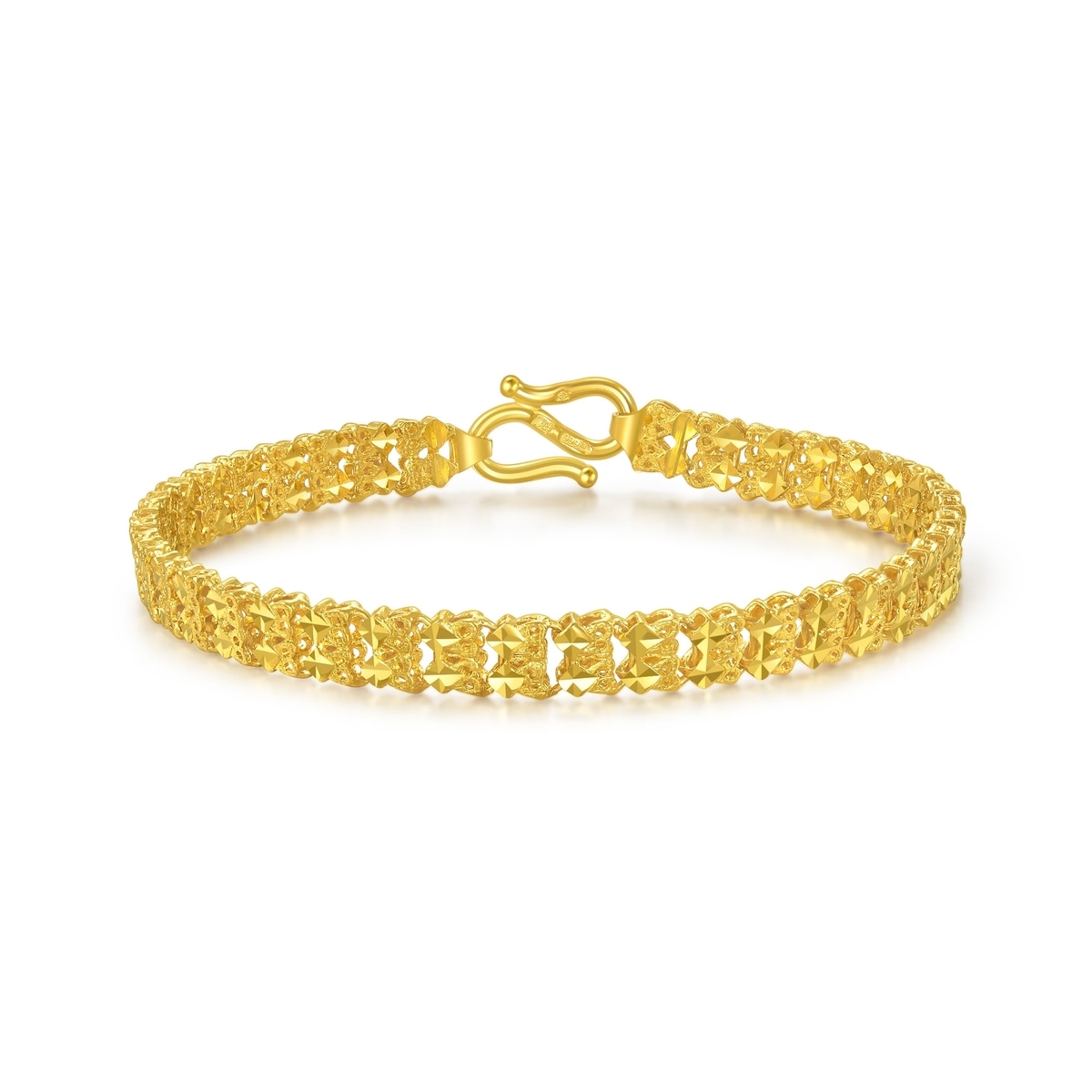 希少　コラボ　Velvet Lounge× kariang bracelet 999.9 Gold Bracelet | 84932B(17 cm/~0.341 tael) | Chow Sang