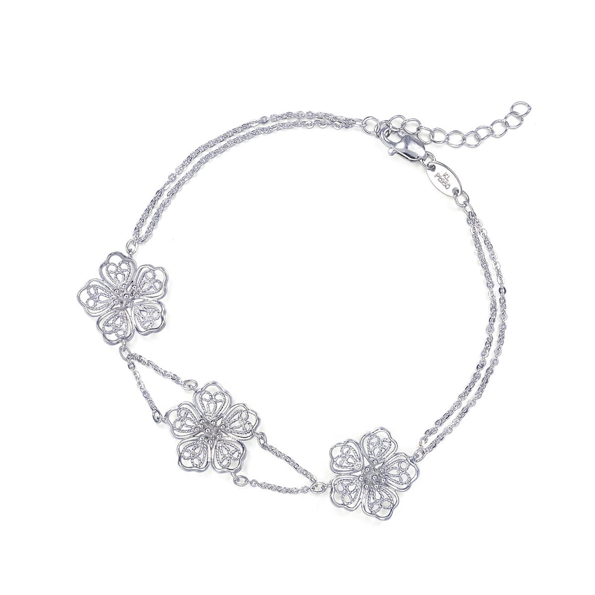 Lace Lace Collection 950 Platinum Bracelet 85012B Chow Sang Sang